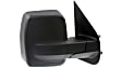 Passenger Side Mirror, Non-Towing, Manual Adjust, Manual Folding, Non-Heated, Textured Black, No Signal Light, No Memory, Puddle Light, and Auto-Dimming, With Blind Spot Glass, S Model