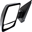 2021 Nissan NV3500 - Driver Side Mirror, Power Adjust, Non-Heated, Textured Black, Manual Folding, No Signal Light, With Blind Spot Glass, No Memory, No Puddle Light, No Auto-Dimming