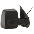2012-2021 Nissan NV3500 - Passenger Side Mirror, Power Adjust, Heated, Manual Folding, Textured Black, No Signal Light, Without Memory Recall, No Puddle Light, No Auto-Dimming, With Blind Spot Glass