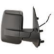 2012-2021 Nissan NV3500 - Passenger Side Mirror, Power Adjust, Heated, Manual Folding, Textured Black, No Signal Light, Without Memory Recall, No Puddle Light, No Auto-Dimming, With Blind Spot Glass