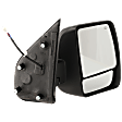 2012-2021 Nissan NV3500 - Passenger Side Mirror, Power Adjust, Heated, Manual Folding, Textured Black, No Signal Light, Without Memory Recall, No Puddle Light, No Auto-Dimming, With Blind Spot Glass