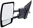 2015 Nissan NV2500 S - Driver Side Towing Mirror, Power Adjust, Heated, Chrome, Manual Folding, No Signal Light, With Blind Spot Glass, No Memory, No Puddle Light, No Auto-Dimming