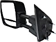 2015 Nissan NV2500 S - Driver Side Towing Mirror, Power Adjust, Heated, Chrome, Manual Folding, No Signal Light, With Blind Spot Glass, No Memory, No Puddle Light, No Auto-Dimming