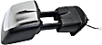 2016 Nissan NV3500 SL - Passenger Side Towing Mirror, Power Adjust, Heated, Chrome, Manual Folding, No Signal Light, With Blind Spot Glass, No Memory, No Puddle Light, No Auto-Dimming