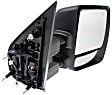 2016 Nissan NV3500 SL - Passenger Side Towing Mirror, Power Adjust, Heated, Chrome, Manual Folding, No Signal Light, With Blind Spot Glass, No Memory, No Puddle Light, No Auto-Dimming