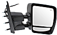 2016 Nissan NV3500 SL - Passenger Side Towing Mirror, Power Adjust, Heated, Chrome, Manual Folding, No Signal Light, With Blind Spot Glass, No Memory, No Puddle Light, No Auto-Dimming