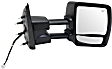 2016 Nissan NV3500 SL - Passenger Side Towing Mirror, Power Adjust, Heated, Chrome, Manual Folding, No Signal Light, With Blind Spot Glass, No Memory, No Puddle Light, No Auto-Dimming