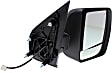 2012-2021 Nissan NV2500 - Passenger Side Mirror, Power Adjust, Heated, Manual Folding, Chrome, No Signal Light, Without Memory Recall, No Puddle Light, No Auto-Dimming, With Blind Spot Glass