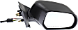 Passenger Side Mirror, Manual Adjust, Manual Folding, Non-Heated, Textured Black, No Signal Light, No Memory, Puddle Light, and Auto-Dimming, No Blind Spot Feature, 4 Cyl., 1.6L Engine