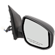 2013 Nissan Sentra - Passenger Side Mirror, Power Adjust, Non-Heated, Textured Black, Manual Folding, No Signal Light, No Blind Spot Feature, No Memory, No Puddle Light, No Auto-Dimming