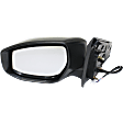 2013-2019 Nissan Sentra - Driver Side Mirror, Power, Manual Folding, Non-Heated, Paintable, No Signal Light, No Memory, No Puddle Light, No Auto-Dimming, No Blind Spot Feature