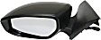 2013-2019 Nissan Sentra - Driver Side Mirror, Power, Manual Folding, Non-Heated, Paintable, No Signal Light, No Memory, No Puddle Light, No Auto-Dimming, No Blind Spot Feature