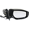 Passenger Side Mirror, Power, Manual Folding, Non-Heated, Paintable, No Signal Light, No Memory, No Puddle Light, No Auto-Dimming, No Blind Spot Feature