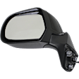 Driver Side Mirror, Power Adjust, Non-Heated, Manual Folding, Paintable, No Signal Light, Without Memory Recall, No Puddle Light, No Auto-Dimming, No Blind Spot Feature