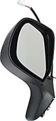 Driver Side Mirror, Power Adjust, Non-Heated, Manual Folding, Paintable, No Signal Light, Without Memory Recall, No Puddle Light, No Auto-Dimming, No Blind Spot Feature