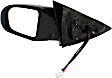 Driver Side Mirror, Power, Manual Folding, Heated, Paintable, In-housing Signal Light, With memory, No Puddle Light, No Auto-Dimming, No Blind Spot Feature