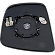 Passenger Side Mirror Glass, Heated, With Blind Spot Glass, Convex, With Backing Plate, SV Model