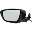 Driver Side Mirror, Power Adjust, Manual Folding, Non-Heated, Paintable, In-housing Signal Light, No Memory, No Puddle Light, No Auto-Dimming, No Blind Spot Feature