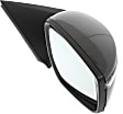 Passenger Side Mirror, Power, Manual Folding, Non-Heated, Paintable, In-housing Signal Light, No Memory, No Puddle Light, No Auto-Dimming, No Blind Spot Feature