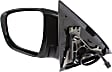 Driver Side Mirror, Power Adjust, Manual Folding, Heated, Paintable, In-housing Signal Light, No Memory, Puddle Light, Auto-Dimming, and Blind Spot Feature, For Models Without Around View Monitor