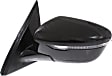 Driver Side Mirror, Power Adjust, Manual Folding, Heated, Paintable, In-housing Signal Light, No Memory, Puddle Light, Auto-Dimming, and Blind Spot Feature, For Models Without Around View Monitor