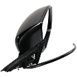 Passenger Side Mirror, Power Adjust, Heated, Manual Folding, Paintable, In-housing Signal Light, Without Memory Recall, No Puddle Light, No Auto-Dimming, No Blind Spot Feature