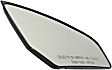 Passenger Side Mirror Glass, Non-Heated, No Blind Spot Feature