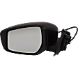 2018-2023 Nissan Kicks - Driver Side Mirror, Power, Manual Folding, Non-Heated, Textured Black, No Signal Light, No Memory, No Puddle Light, No Auto-Dimming, No Blind Spot Feature, S Model