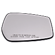 Passenger Side Mirror Glass, Heated, No Blind Spot Feature