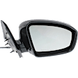 2014 Nissan Pathfinder - Passenger Side Mirror, Power Adjust, Non-Heated, Paintable, Manual Folding, No Signal Light, No Blind Spot Feature, No Memory, No Puddle Light, No Auto-Dimming