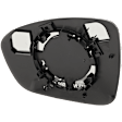 Passenger Side Mirror Glass, Non-Heated, No Blind Spot Feature, No Turn Signal Light, For Models Without Premium Package