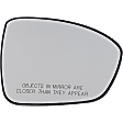 Passenger Side Mirror Glass, Heated, No Blind Spot Feature
