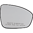 Passenger Side Mirror Glass, Heated, No Blind Spot Feature