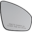 Passenger Side Mirror Glass, Heated, No Blind Spot Feature