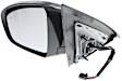 Driver Side Mirror, Power, Manual Folding, Heated, Paintable, No Signal Light, With memory, No Puddle Light, Auto-Dim, and Blind Spot Feature, SL Model, Without Around View Monitor