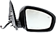 Passenger Side Mirror, Power, Manual Folding, Heated, Paintable, No Signal Light, With memory, No Puddle Light, Auto-Dim, and Blind Spot Feature, SL Model, Without Around View Monitor