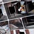 Crew Cab Pickup Passenger Side Towing Mirror, Upper - Power Adjust, Lower - Manual Adjust, Heated Upper Glass; Non-Heated Lower Glass, Manual Folding, Chrome, In-housing Signal Light