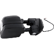 Passenger Side Towing Mirror, Upper - Power , Lower - Manual Adjust, Heated Upper Glass, Non-Heated Lower Glass, Manual Folding, Textured Black, No Memory, No Blind Spot Feature