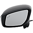 Driver Side Mirror, Power Adjust, Manual Folding, Heated, Paintable, In-housing Signal Light, No Memory, No Puddle Light, No Auto-Dimming, With Blind Spot Detection in Glass