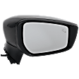Passenger Side Mirror, Power Adjust, Manual Folding, Heated, Paintable, In-housing Signal Light, No Memory, No Puddle Light, No Auto-Dimming, With Blind Spot Detection in Glass
