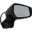 Passenger Side Mirror, Power Adjust, Manual Folding, Heated, Paintable, In-housing Signal Light, No Memory, No Puddle Light, No Auto-Dimming, No Blind Spot Feature