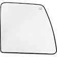 Passenger Side Mirror Glass, Upper, Non-Towing, Heated, No Auto Dimming and Blind Spot Detection