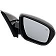 Passenger Side Mirror, Power Adjust, Heated, Manual Folding, Paintable, In-housing Signal Light, With Memory, No Puddle Light, No Auto-Dim, No Blind Spot Feature