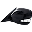 2017-2020 Nissan Armada - Driver Side Mirror, Power Adjust, Non-Heated, Power Folding, Paintable, In-housing Signal Light, No Memory, No Puddle Light, No Auto-Dimming, With Blind Spot Detection in Glass