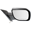 Passenger Side Mirror, Power Adjust, Non-Heated, Manual Folding, Chrome, No Signal Light, No Memory, No Puddle Light, No Auto-Dim, No Blind Spot Feature