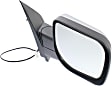 Passenger Side Mirror, Power Adjust, Non-Heated, Manual Folding, Chrome, No Signal Light, No Memory, No Puddle Light, No Auto-Dim, No Blind Spot Feature