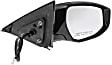 Passenger Side Mirror, Power Adjust, Manual Folding, Heated, Paintable, In-housing Signal Light, No Memory, No Puddle Light, No Auto-Dimming, No Blind Spot Feature