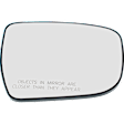 Passenger Side Mirror Glass, Non-Heated, No Blind Spot Feature