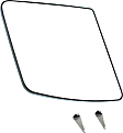 Driver Side Mirror Glass, Non-Heated, Non-Towing, No Blind Spot Feature, Flat, Main glass; With Backing Plate, S Model, For Models With Standard Type Mirror