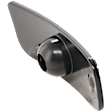2012-2021 Nissan NV2500 - Driver Side Mirror Glass, Non-Towing, Non-Heated, No Blind Spot Feature, Convex, Subsidiary glass; With backing plate, S Model, For Models With Standard Type Mirror